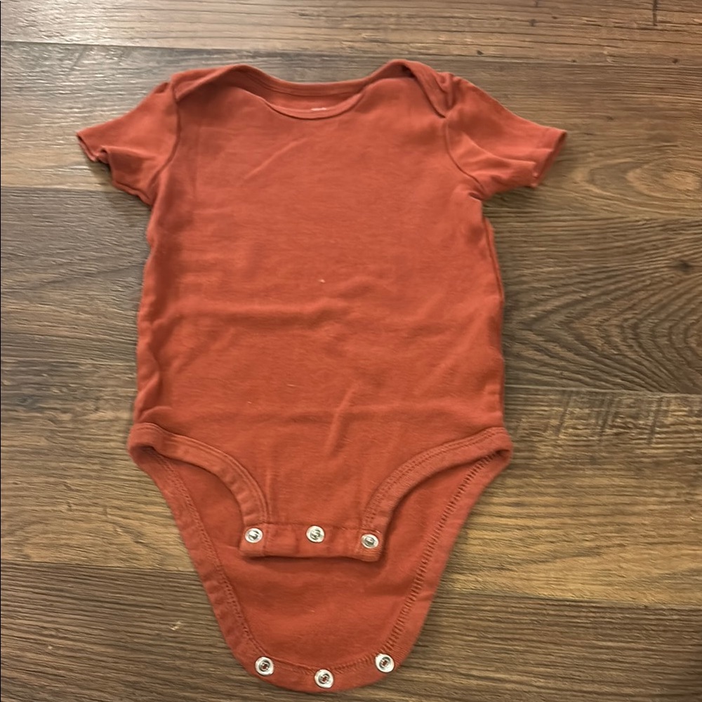 Carter's Orange Short Sleeve Bodysuit One Piece